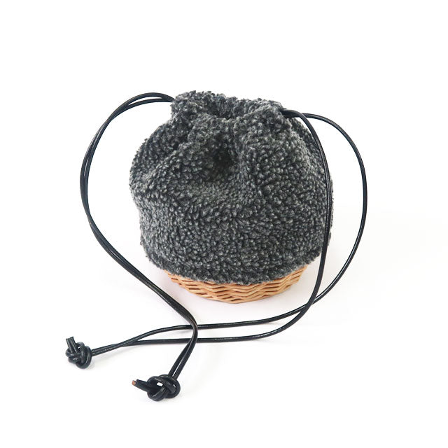Carmelina Willow Boa Drawstring Bag