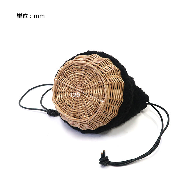 Carmelina Willow Boa Drawstring Bag