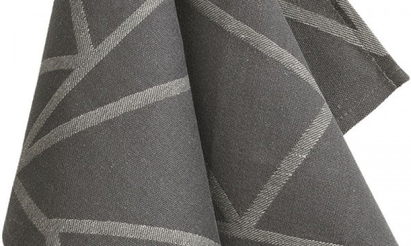ARNE JACOBSEN tea towel, 50x80cm, flint grey