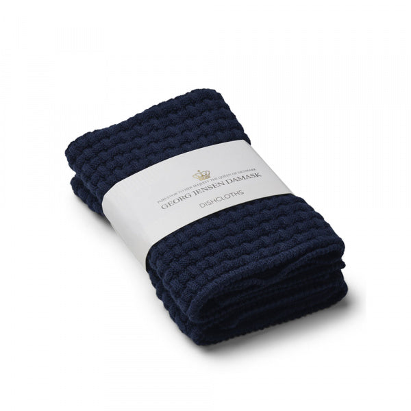 Knoll Dishcloth, 27x27cm, 2-Pack, Navy