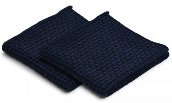 Knoll Dishcloth, 27x27cm, 2-Pack, Navy
