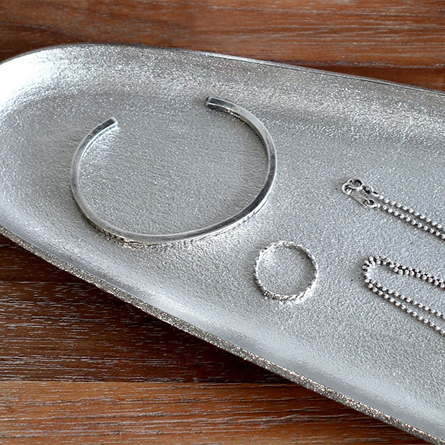 santolina aluminum long tray