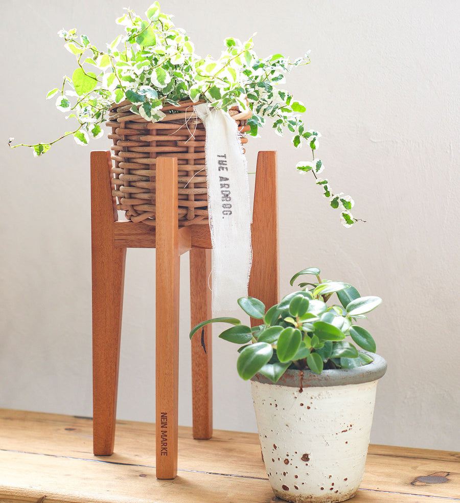 NEIN MARKE Mahogany Pot Stand S High