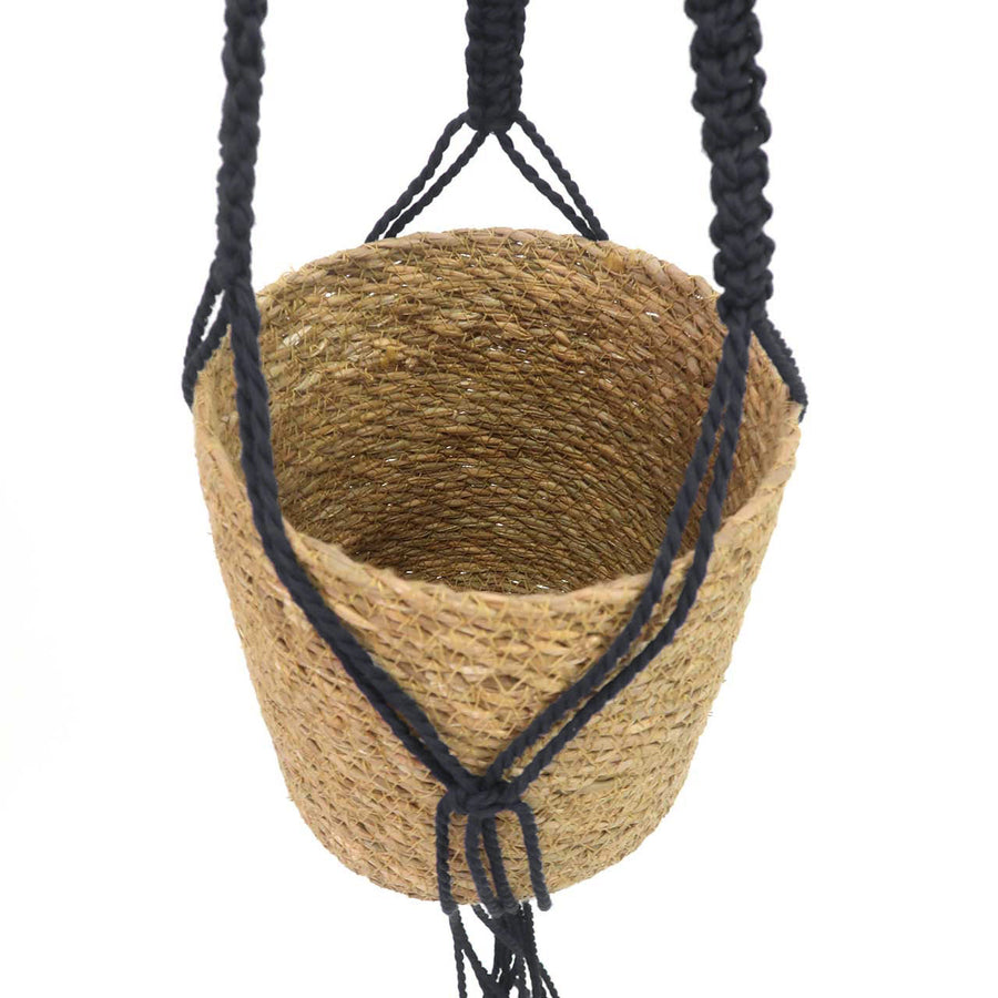 A LIFE WITH THEM Macramé Hanging Pot, Large