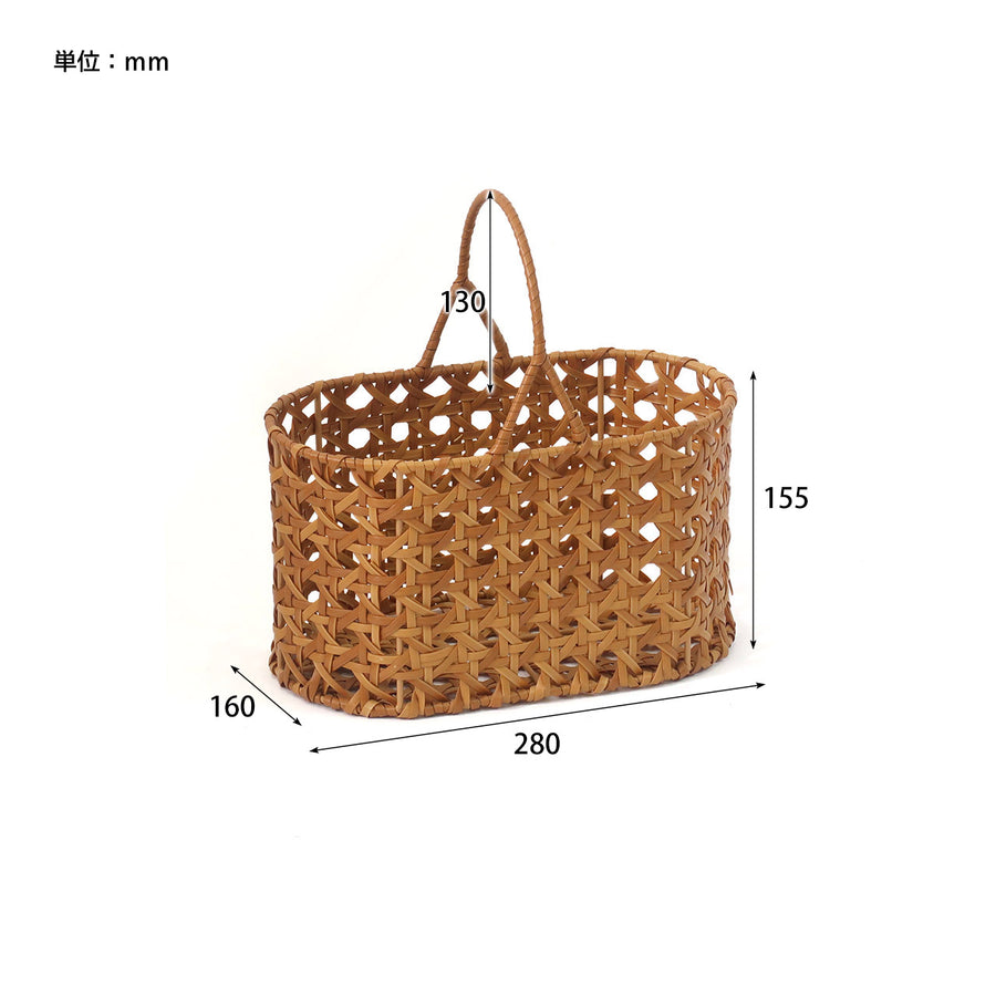 UTILE Octa（ユティル オクタ）オーバルワンハンドルバスケット