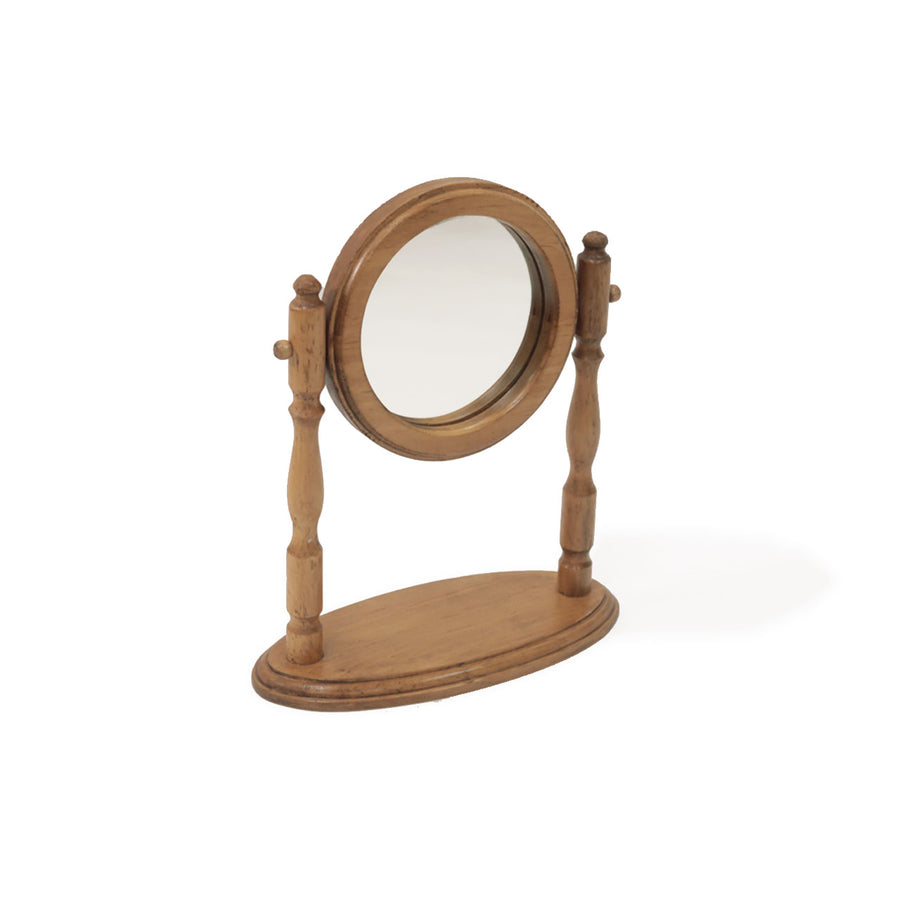 NEIN MARKE Pine Stand Mirror Round