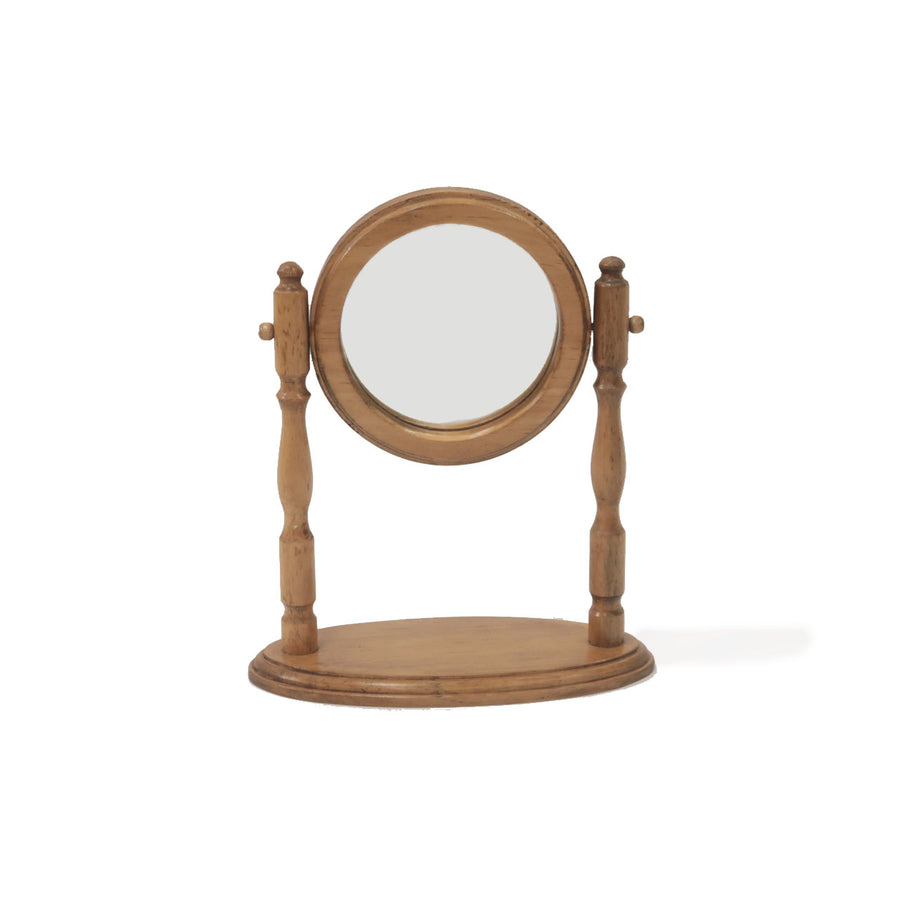 NEIN MARKE Pine Stand Mirror Round