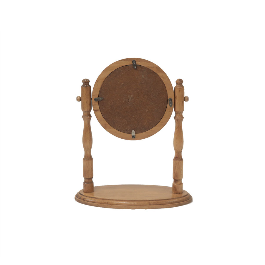 NEIN MARKE Pine Stand Mirror Round