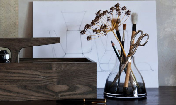 Flower vase no.1 smoke gray
