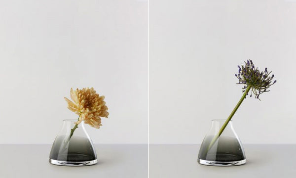 Flower vase no.1 smoke gray
