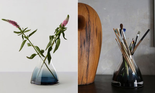 Flower vase no.1 indigo blue