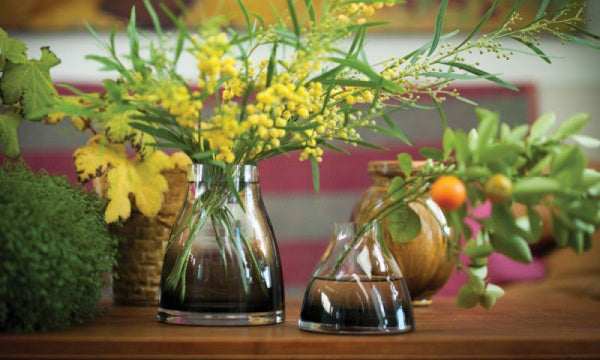 Flower vase no.2 smoke gray