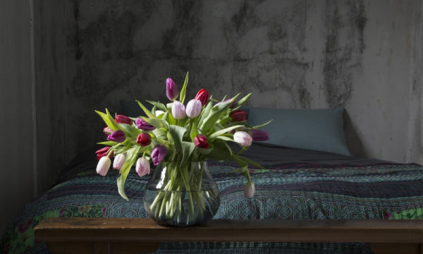 Flower vase no.23 indigo blue