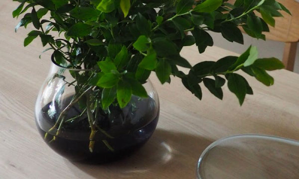 Flower vase no.23 indigo blue