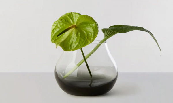 Flower vase no.23 smoke gray