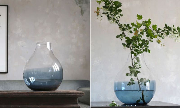 Flower vase no.24 indigo blue