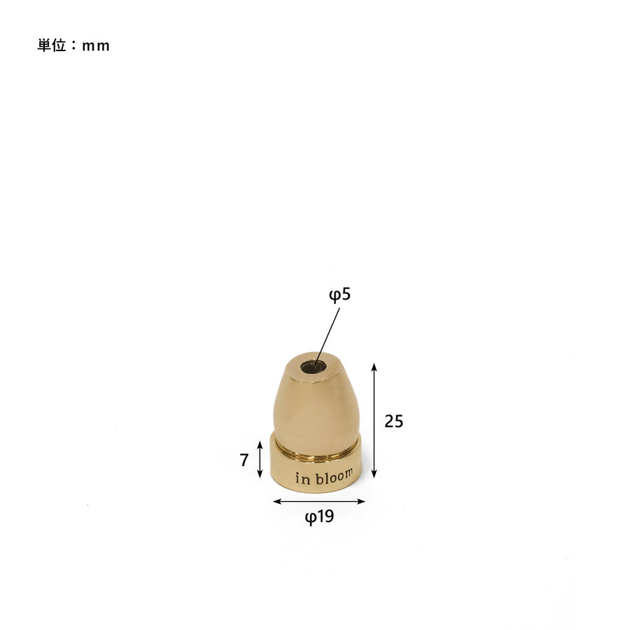 in bloom brass incense holder