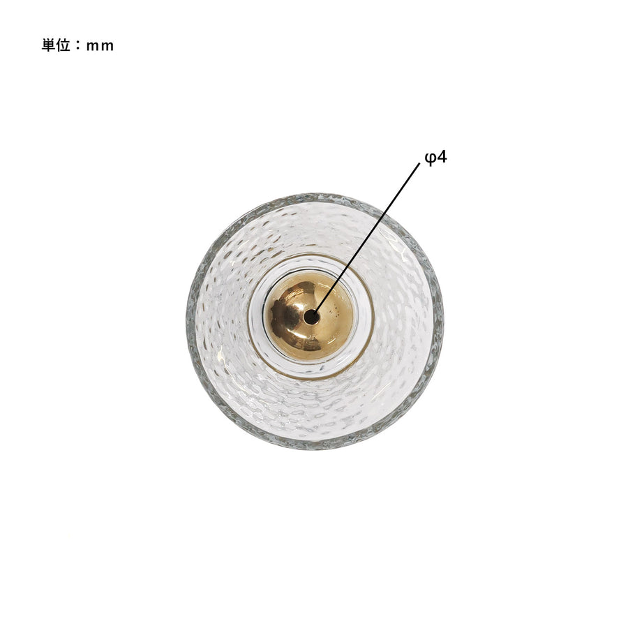 in bloom Glass &amp; Brass Incense Stand L