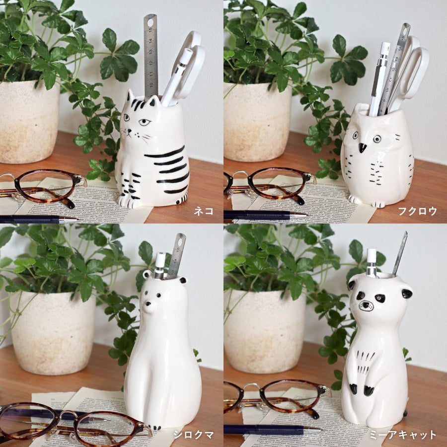 Sceneryvase（シナリーベース）モチーフフラワーベース フクロウ