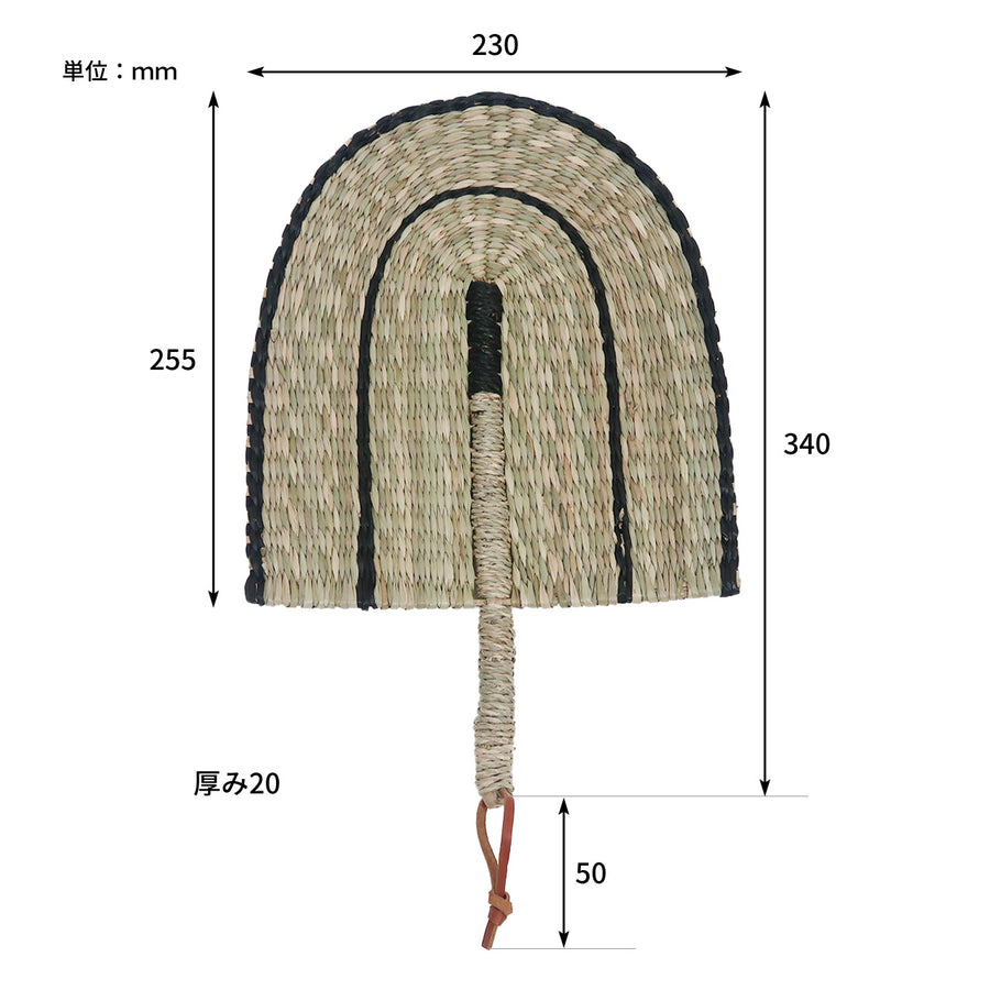 フォーククラフト うちわ L