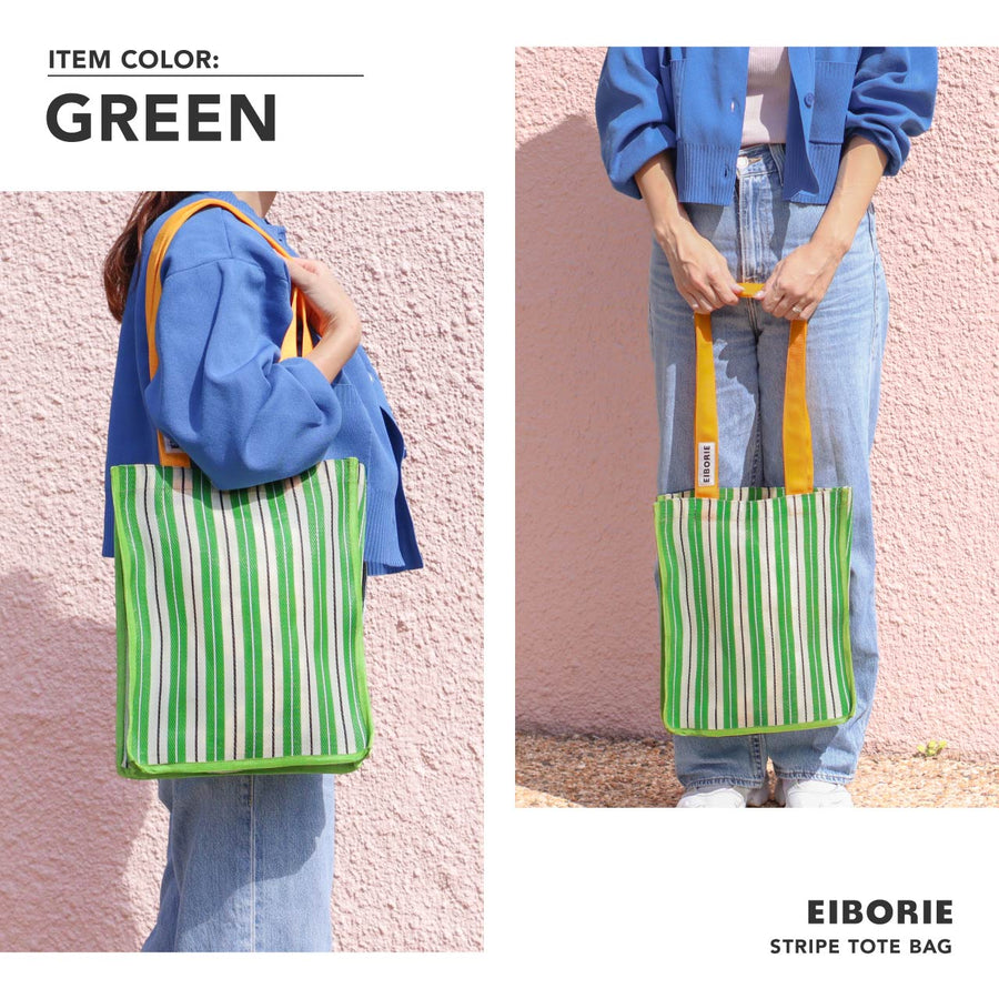 EIBORIE（エイボリー）ストライプトートバッグ