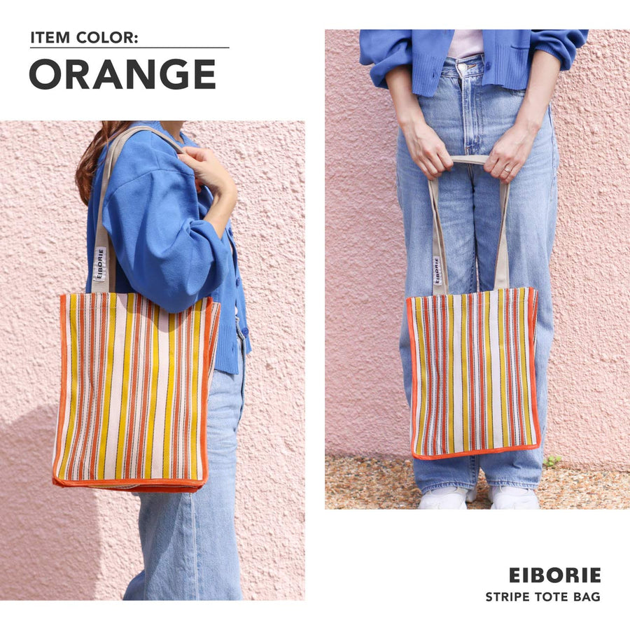 EIBORIE（エイボリー）ストライプトートバッグ