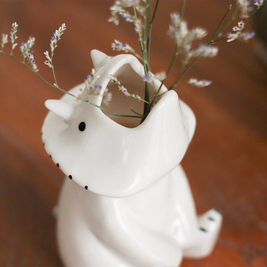Sceneryvase（シナリーベース）シナリー モチーフフラワーベース トリケラトプス