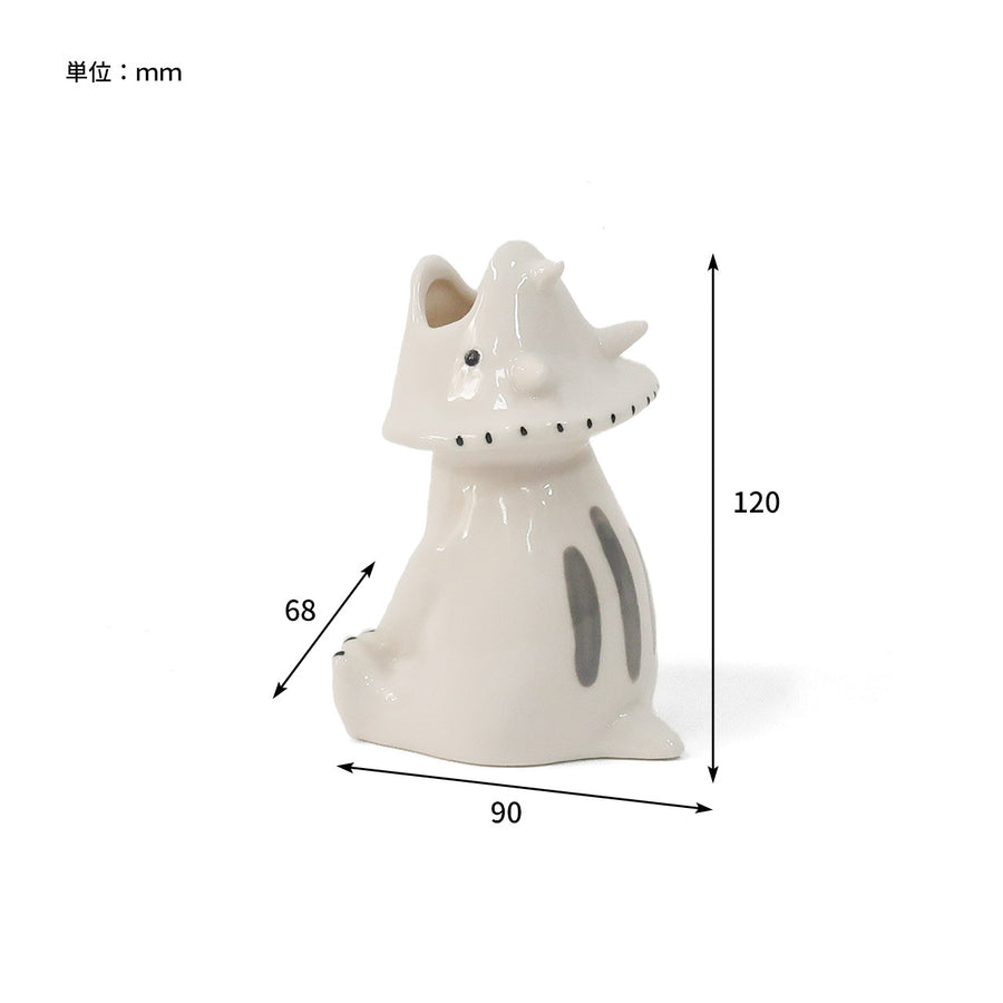 Sceneryvase（シナリーベース）シナリー モチーフフラワーベース トリケラトプス