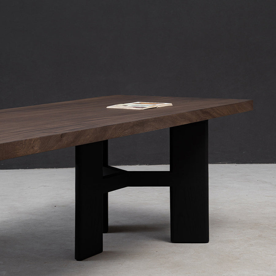 Wooden triangular design table legs