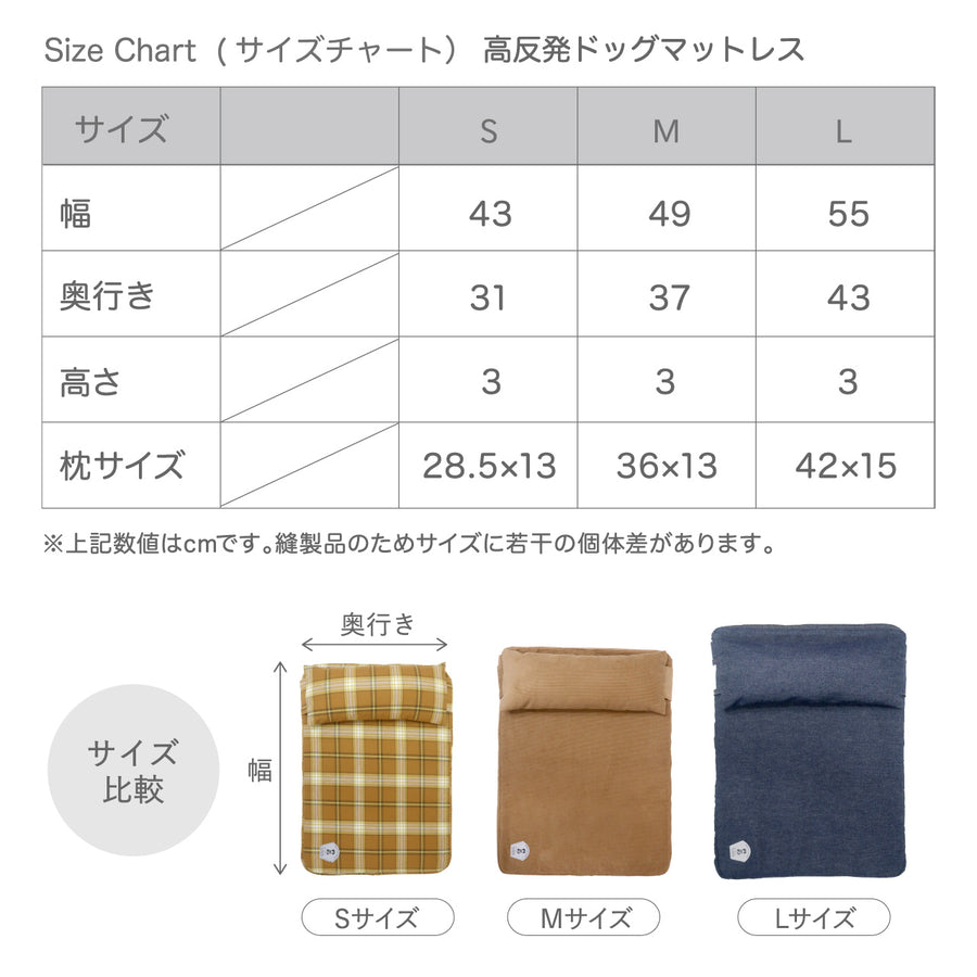 HIGH RESILIENCE FOAM MATTRESS 高反発ドッグマットレス L