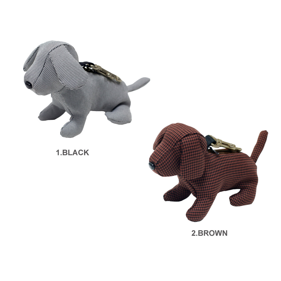 HOUNDSTOOTH DOG ICON POUCH 千鳥格子ドッグアイコンポーチ