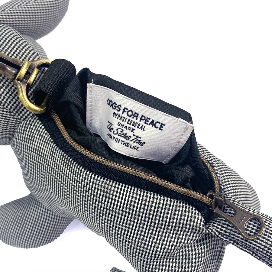 HOUNDSTOOTH DOG ICON POUCH 千鳥格子ドッグアイコンポーチ