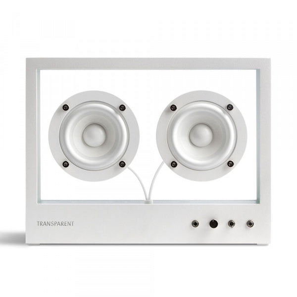 Small Transparent Speaker, White, TPS-02