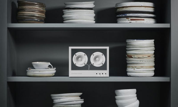 Small Transparent Speaker, White, TPS-02