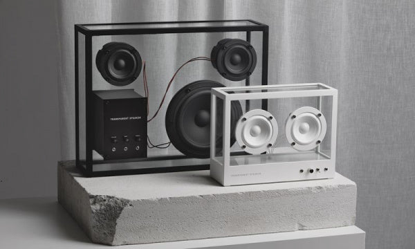 Small Transparent Speaker, White, TPS-02