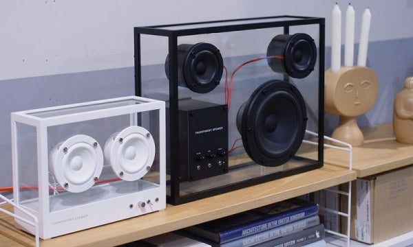 Small Transparent Speaker, White, TPS-02