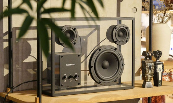 Transparent Speaker Black x Black Cord TPS-03