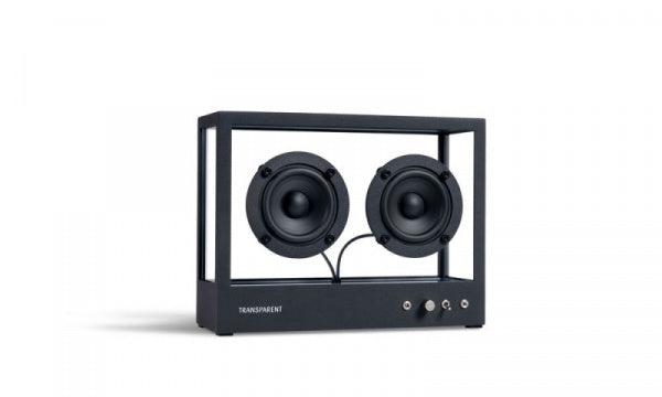 Small Transparent Speaker, Black, TPS-04