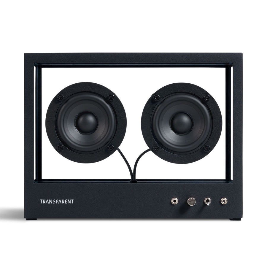 Small Transparent Speaker, Black, TPS-04