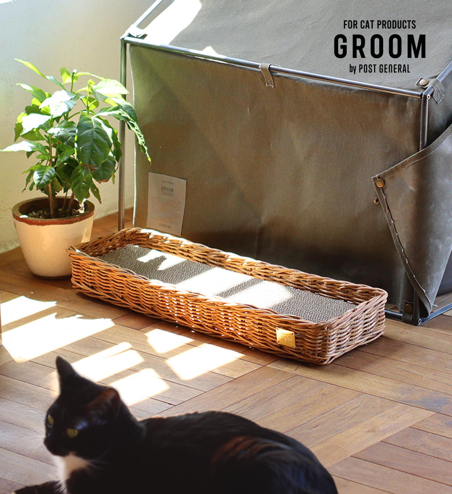 CAT SCRATCHER BOX BY THE AROROG 爪とぎバスケット