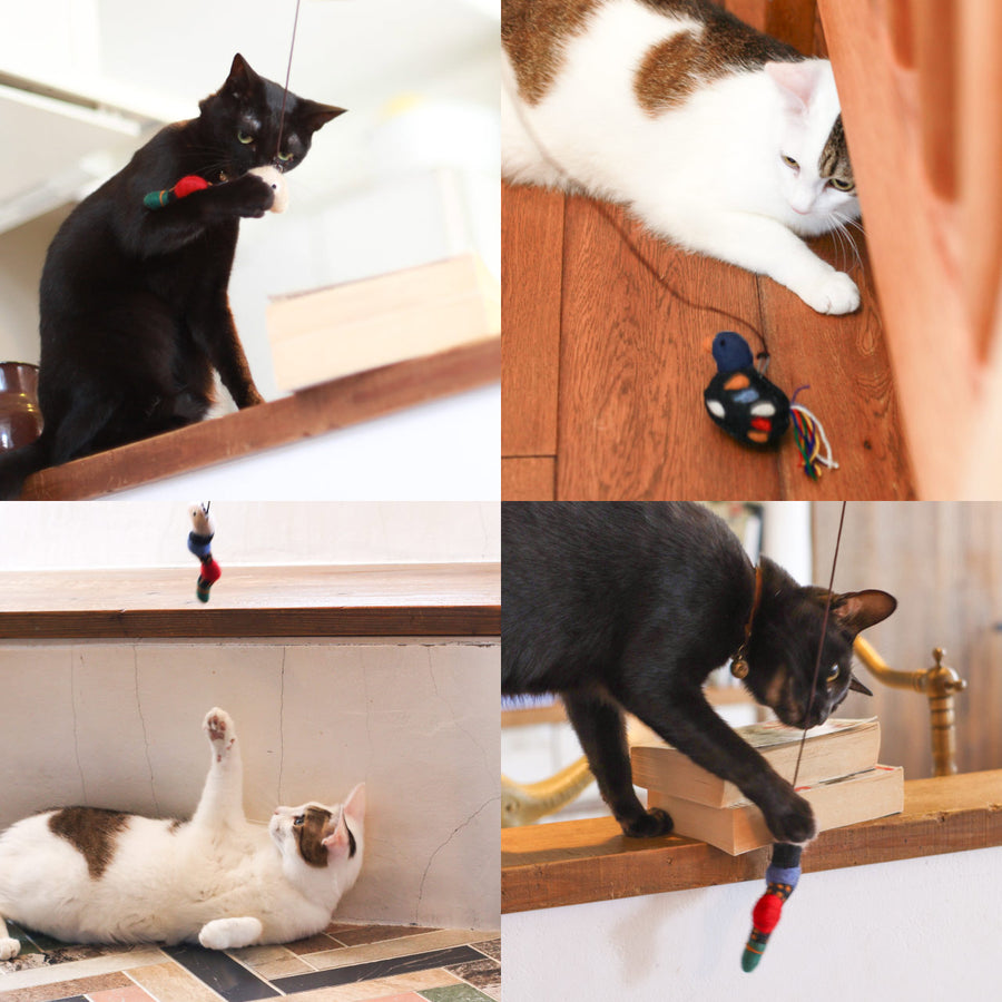 おもちゃ ねこじゃらし 釣竿セット