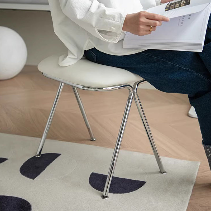 Stainless steel frame stool