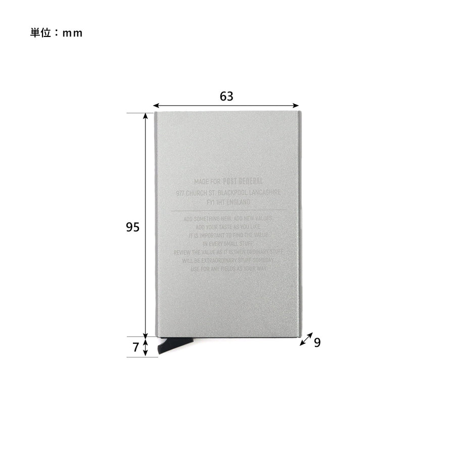 スライディングクレジットカードケース SLIDING CREDIT CARD CASE