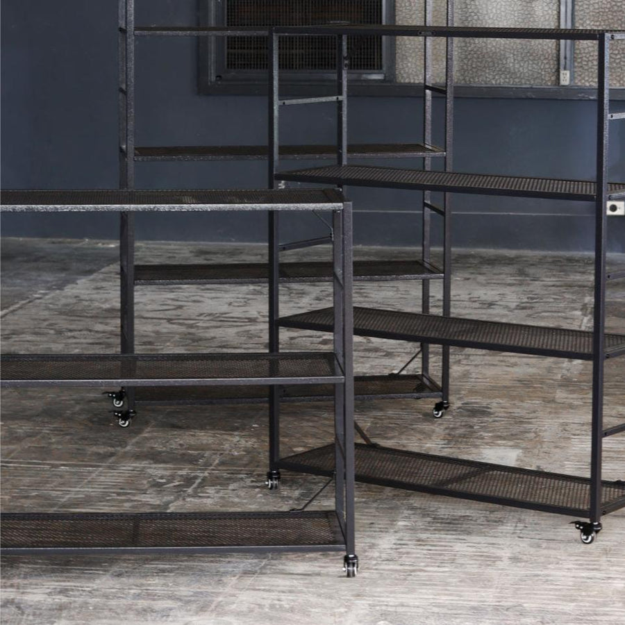 Lightweight iron mesh shelf, 5-tier type