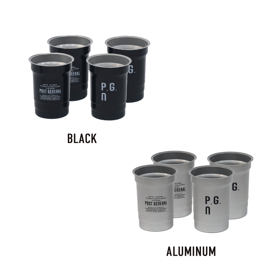 RECYCLED ALUMINUM CUP SET OF 4