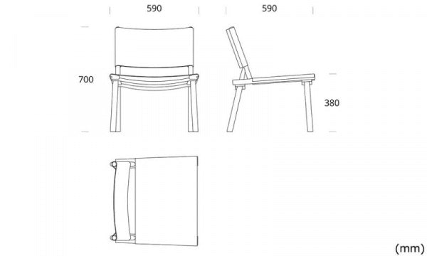DECEMBER CANVAS CHAIR オーク