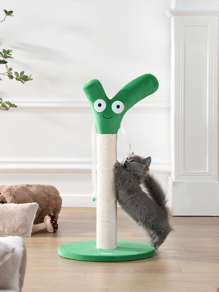 Onion-shaped cat scratching tower