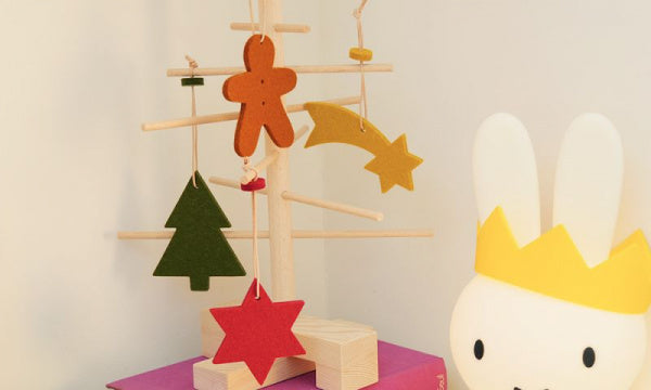 Felt Christmas Star Ornament, Red