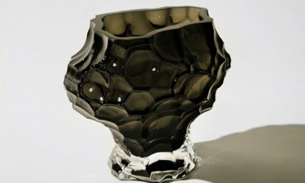 Canyon Vase Midi Flower Vase, New Smoke