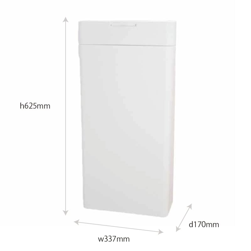 Seals 25 Airtight Dustbin, White